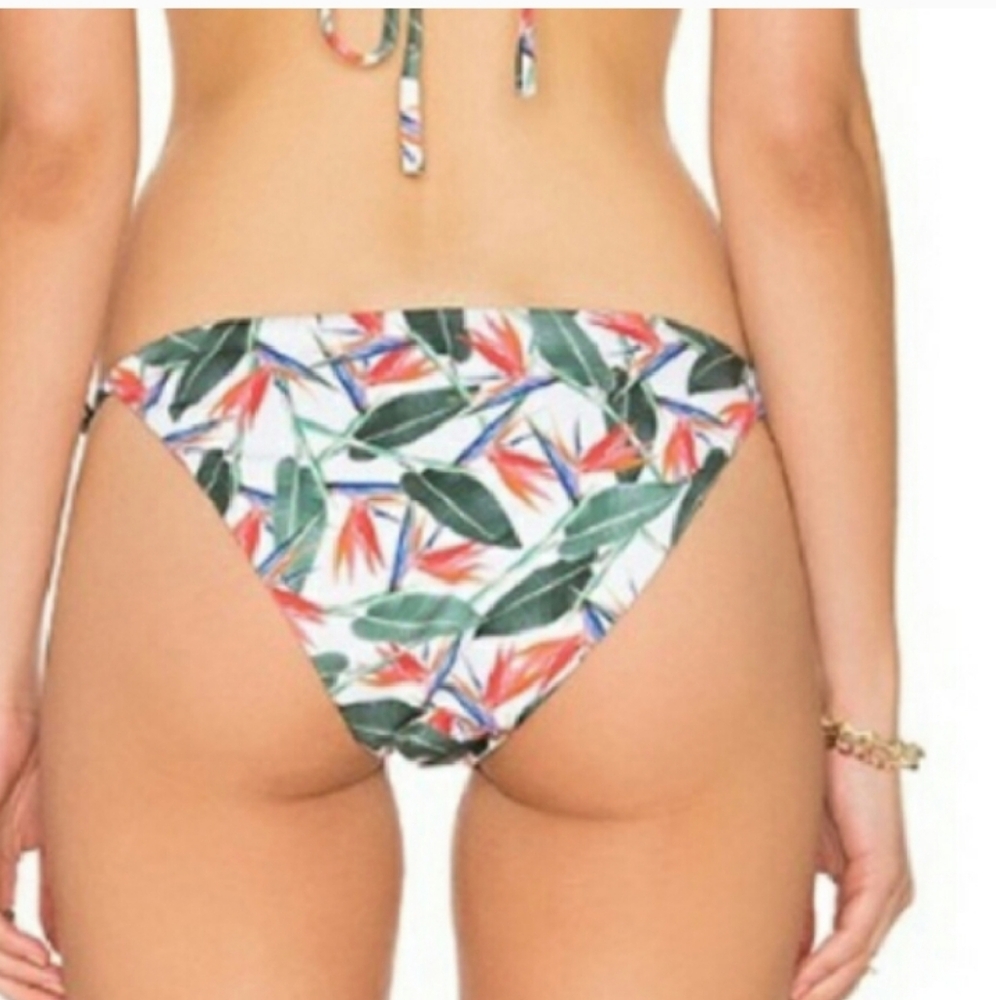 Onia Kate Birds Of Paradise String Tie Bikini Bottoms - Picture 8 of 9